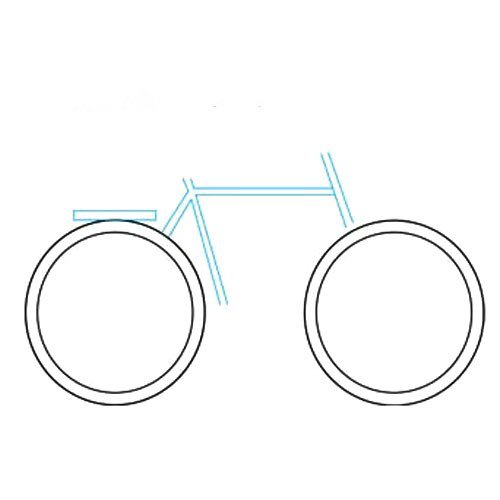 4.开始画自行车的支架。