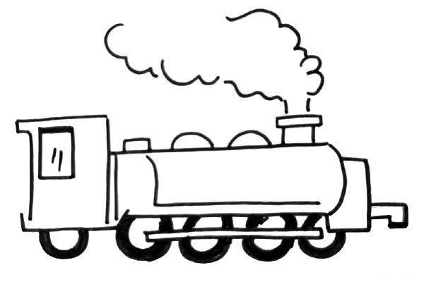交通工具蒸汽小火车
