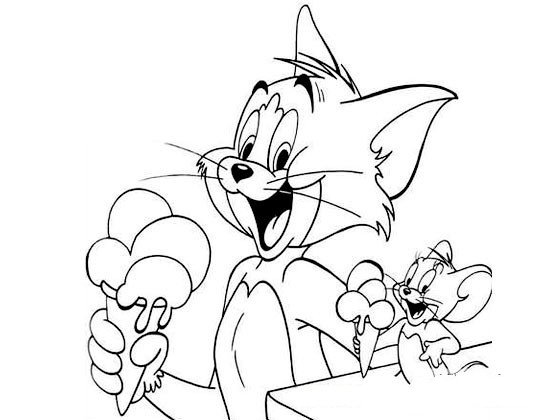 关于猫和老鼠简笔画