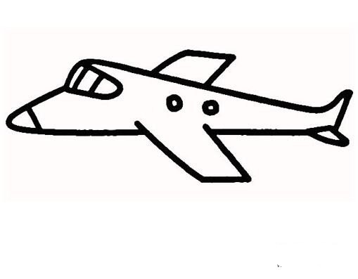 飞机怎么画客机的画法简笔画图片步骤-www.jbhdq.com