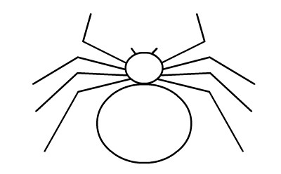 简笔画动画教程之蜘蛛的画法