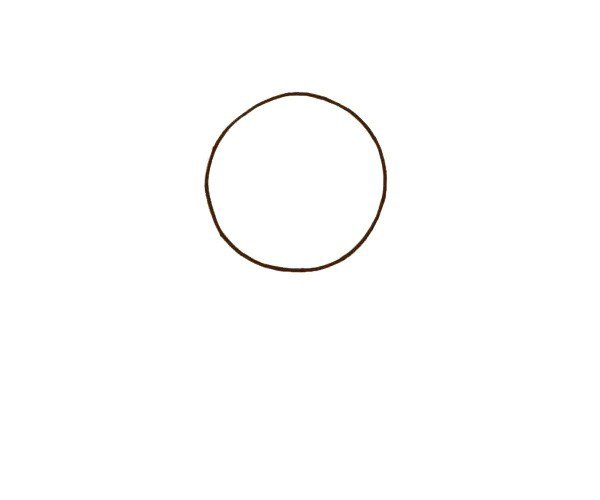 1.先画出一个圆