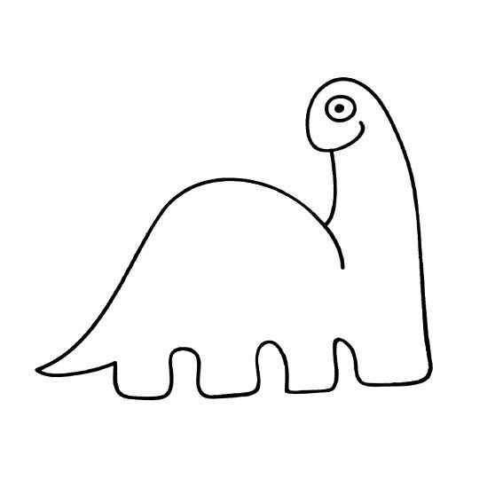 动物简笔画 关于恐龙的简笔画