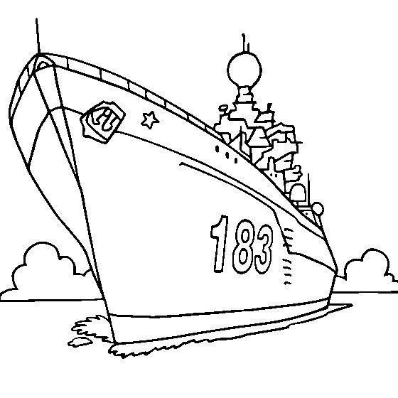 巡洋舰简笔画 基洛夫级巡洋舰简笔画图片