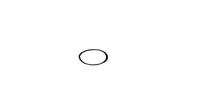 步骤一：先画一个小椭圆