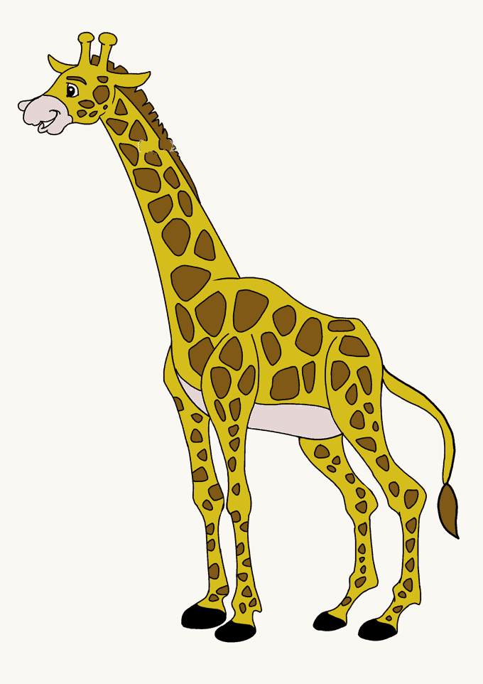 长颈鹿简笔画图片2