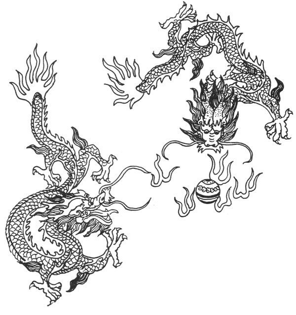 龙的简笔画 关于中国龙的简笔画