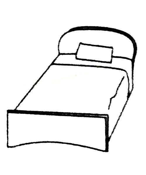 床的简笔画大全及画法步骤
