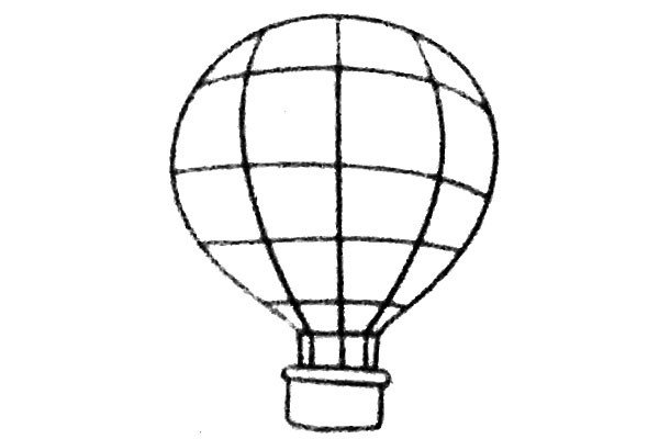 热气球简笔画图片1