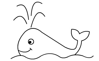 简笔画动画教程之鲸鱼