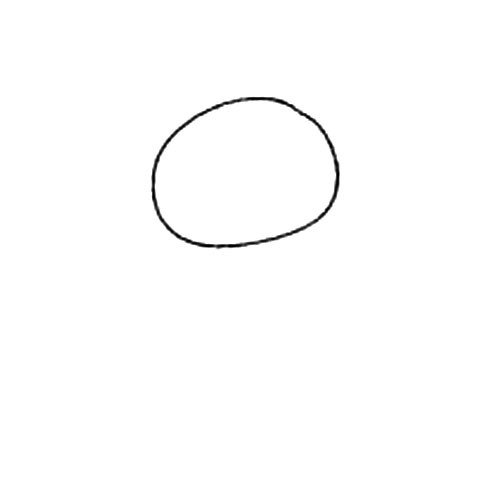 1.用圆圈代表猴子的脑袋。