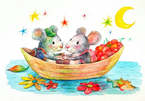 老鼠的婚礼国外创意动物画作品欣赏