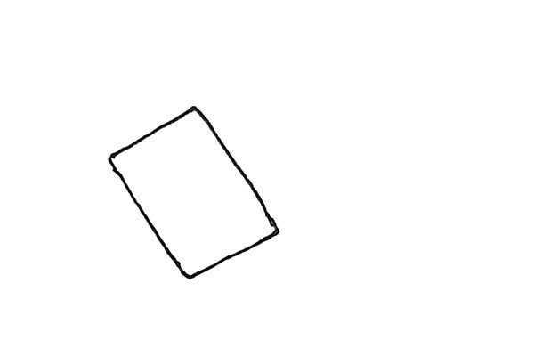 1.先画上一个长方形。