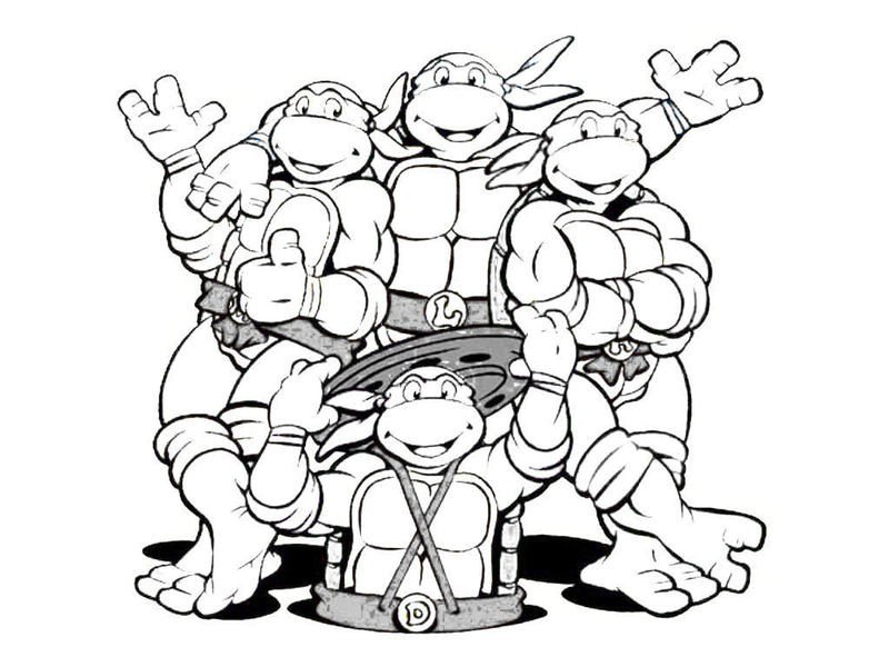 动漫人物简笔画 关于忍者神龟的简笔画