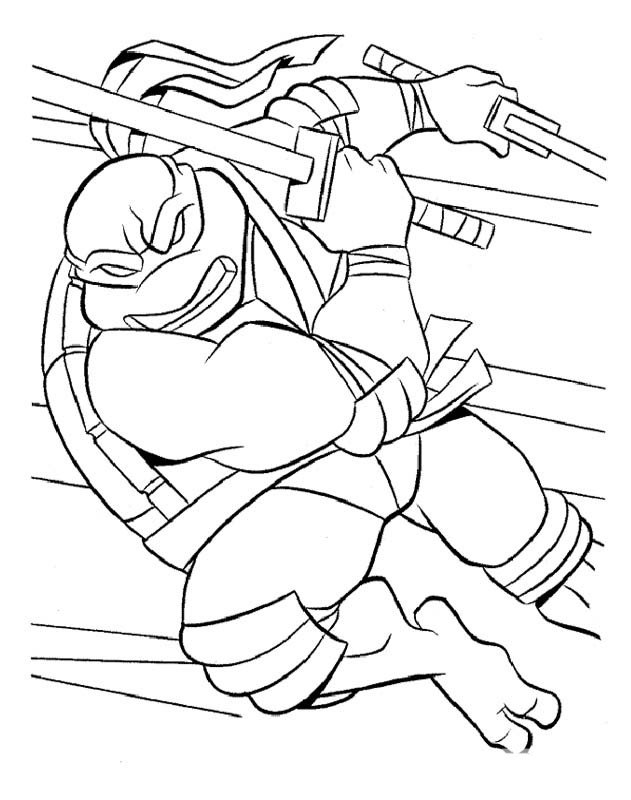 动漫人物简笔画 关于忍者神龟的简笔画图片
