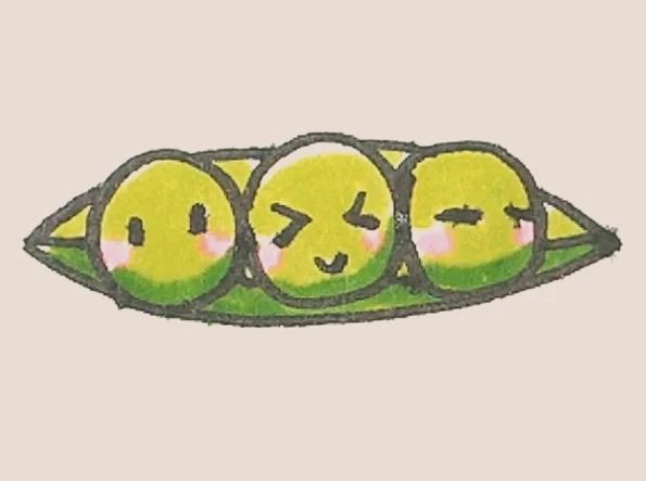 简笔画之豌豆