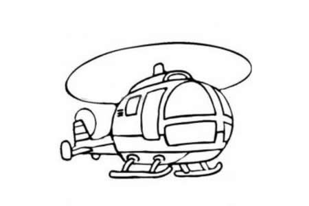 高飞的直升机简笔画