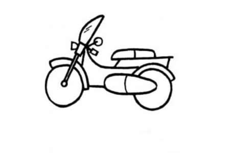 如何画摩托车