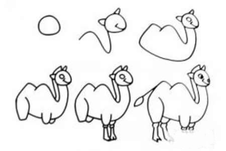 几部轻松画骆驼