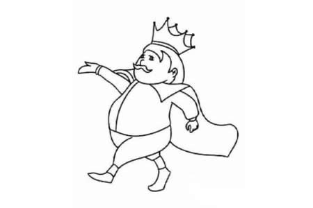 一组国王的简笔画图片