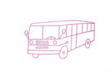 公共汽车简笔画图片