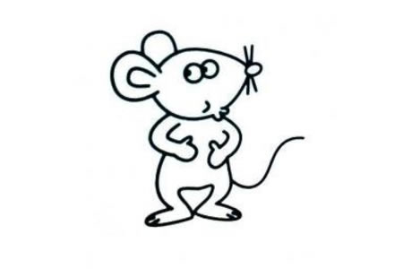 十二生肖老鼠简笔画