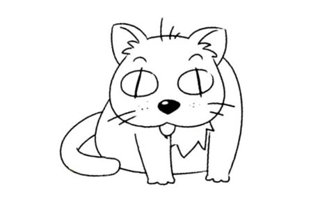 小动物的基本画法 猫的简笔画教程