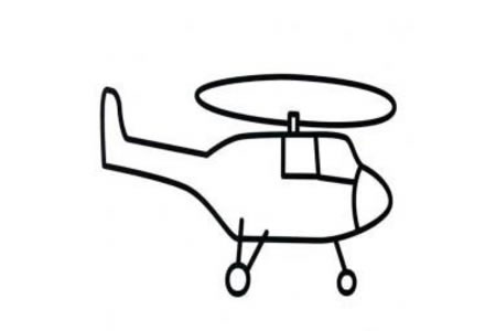 好画的直升飞机简笔画