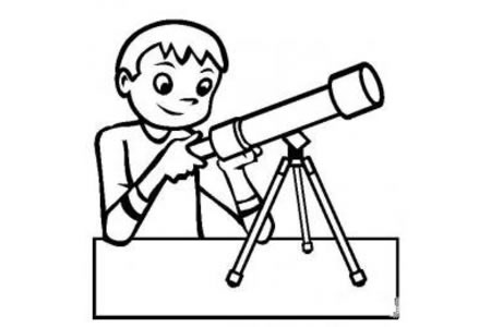 儿童玩具图片 望远镜简笔画图片