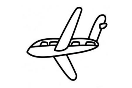 幼儿简单的飞机简笔画