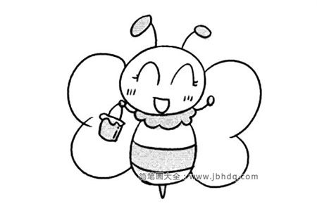 卡通蜜蜂简笔画图片