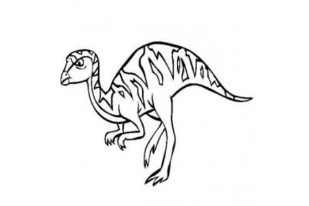 恐龙图片大全 雷利诺龙简笔画图片