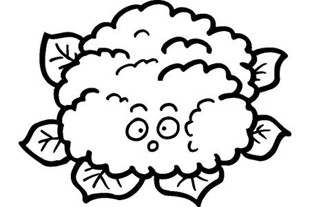 简笔画图片卡通花菜