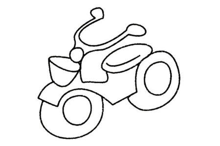 摩托车简笔画大全及画法步骤