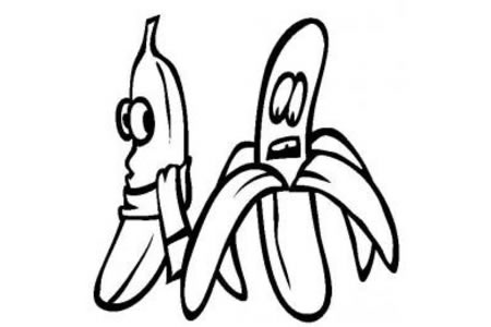 水果简笔画图片大全 卡通香蕉简笔画