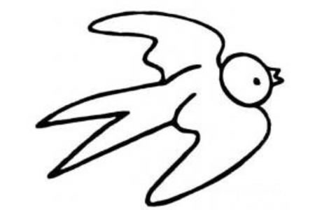 飞翔的小鸟简笔画