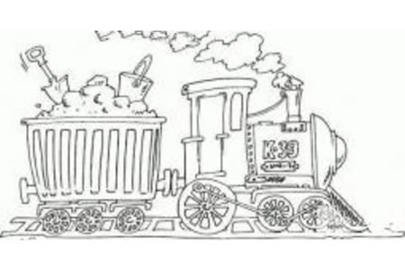 运煤的蒸汽火车