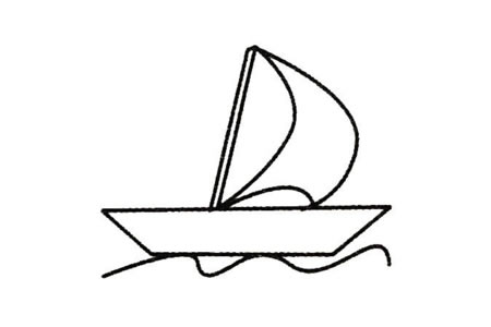 帆船简笔画大全及画法步骤