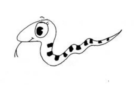 卡通小蛇简笔画图片
