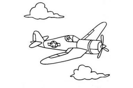 战斗机飞机简笔画图片