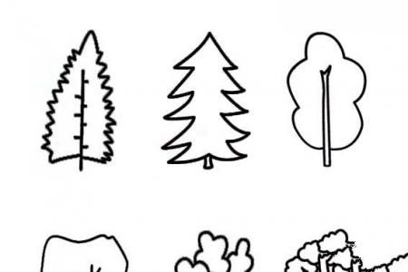 几种常见的大树简笔画的画法