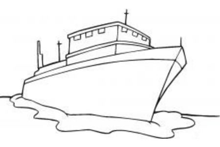 轮船的画法