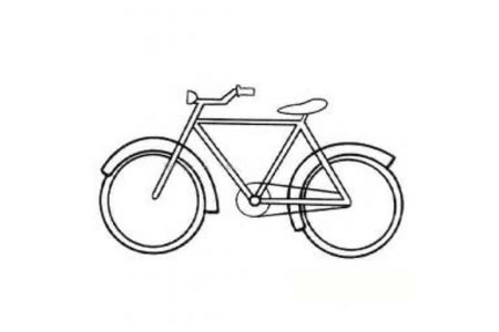 普通自行车简笔画图片