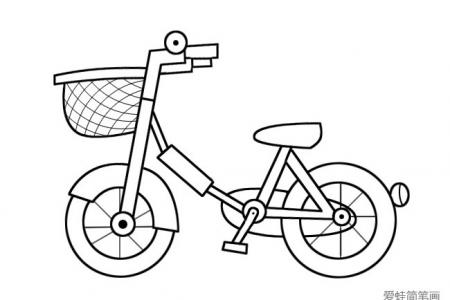 简单的儿童自行车简笔画