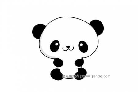 七步画出可爱的大熊猫