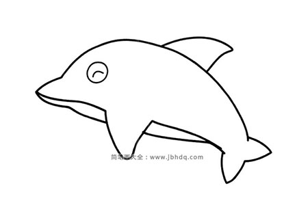 简单的海豚简笔画