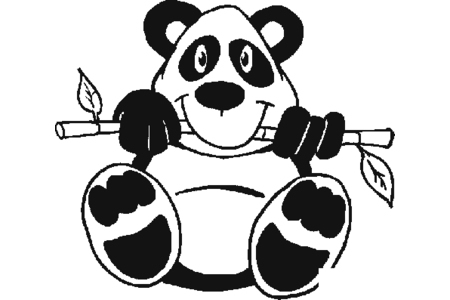 6张可爱的大熊猫简笔画
