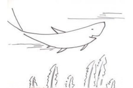 如何画鲸鱼简笔画