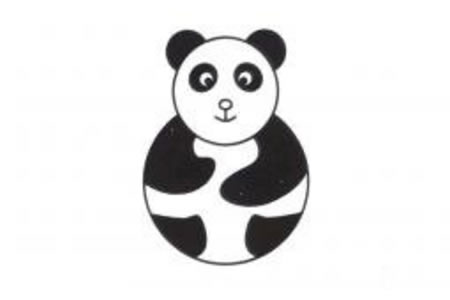 熊猫简笔画画法