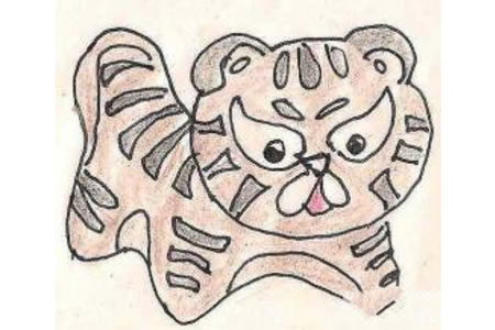 老虎的“遗产”简笔画